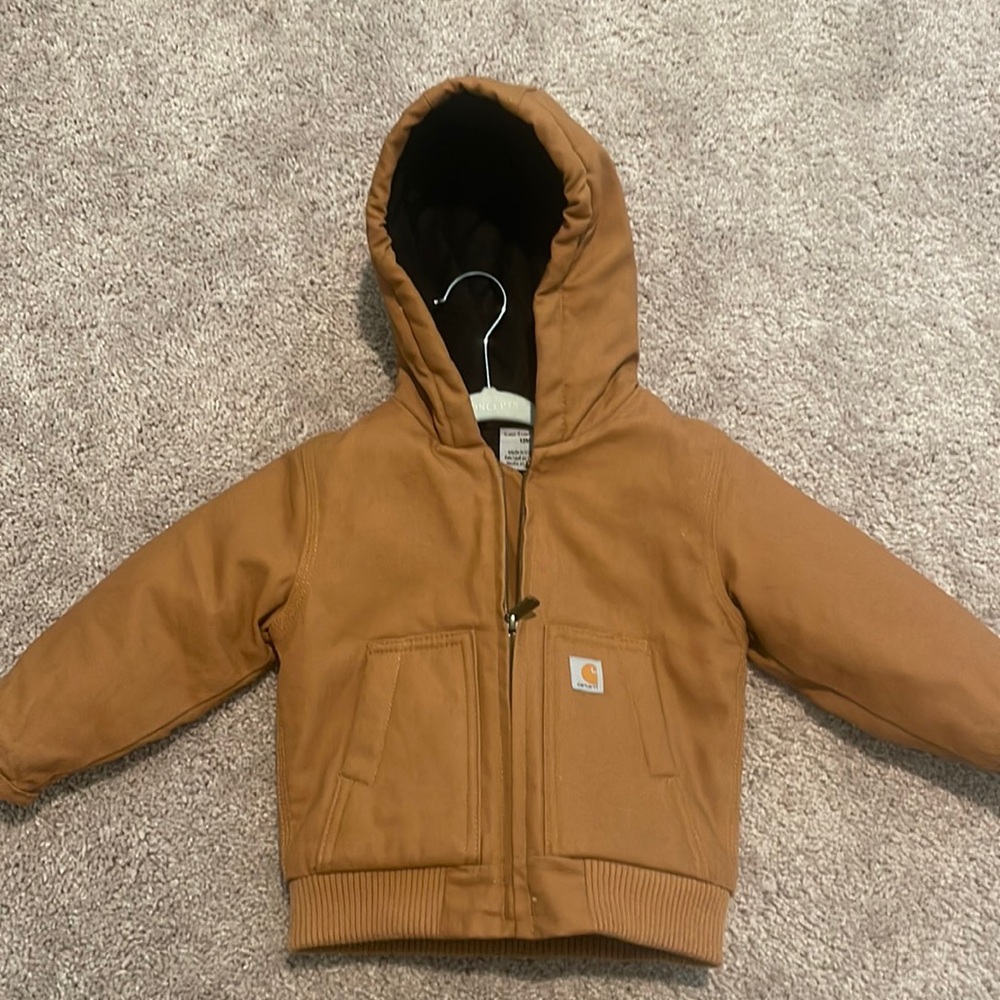 CARHARTT- toddler zip up jacket brand new never worn, tags are removed. Size 12M